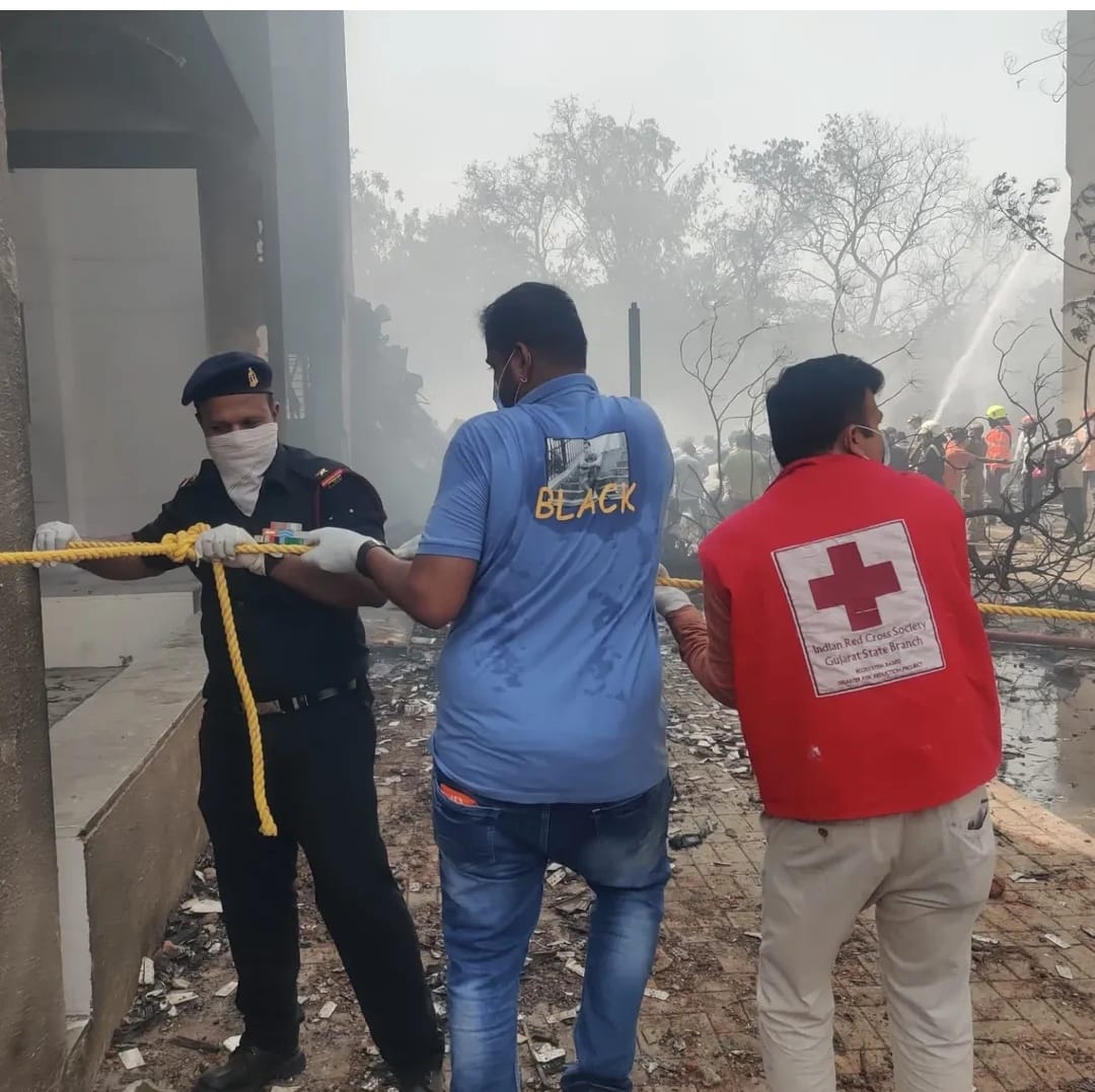 IRCS Gujarat State Branch during Air India Plane Crash