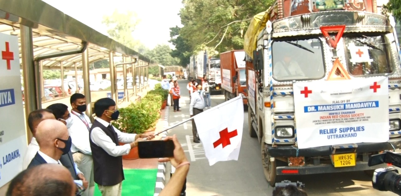 flagged off relief supplies 