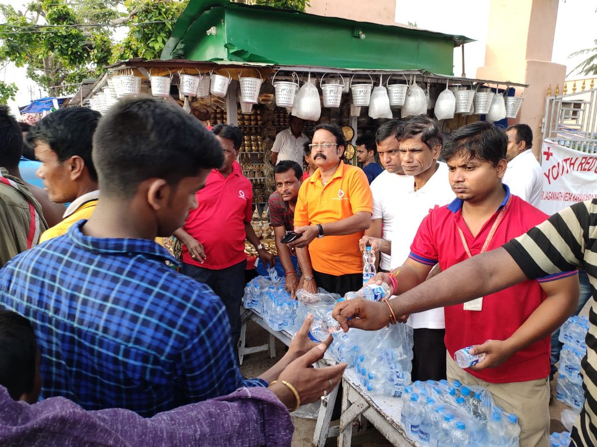 Social Service  Camp, Bahuda Yatra, Puri by IRCS-OSB